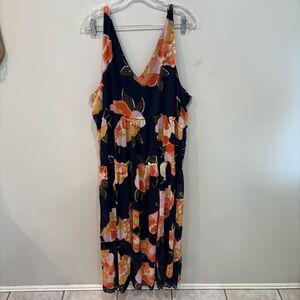 Maurices Floral Tiered Maxi Dress Boho Women’s Plus Size 3X NEW